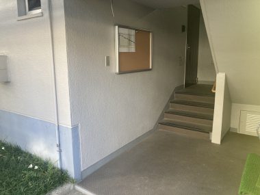 外構　手すり　取付 Before イメージ