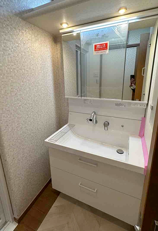 洗面化粧台 After イメージ